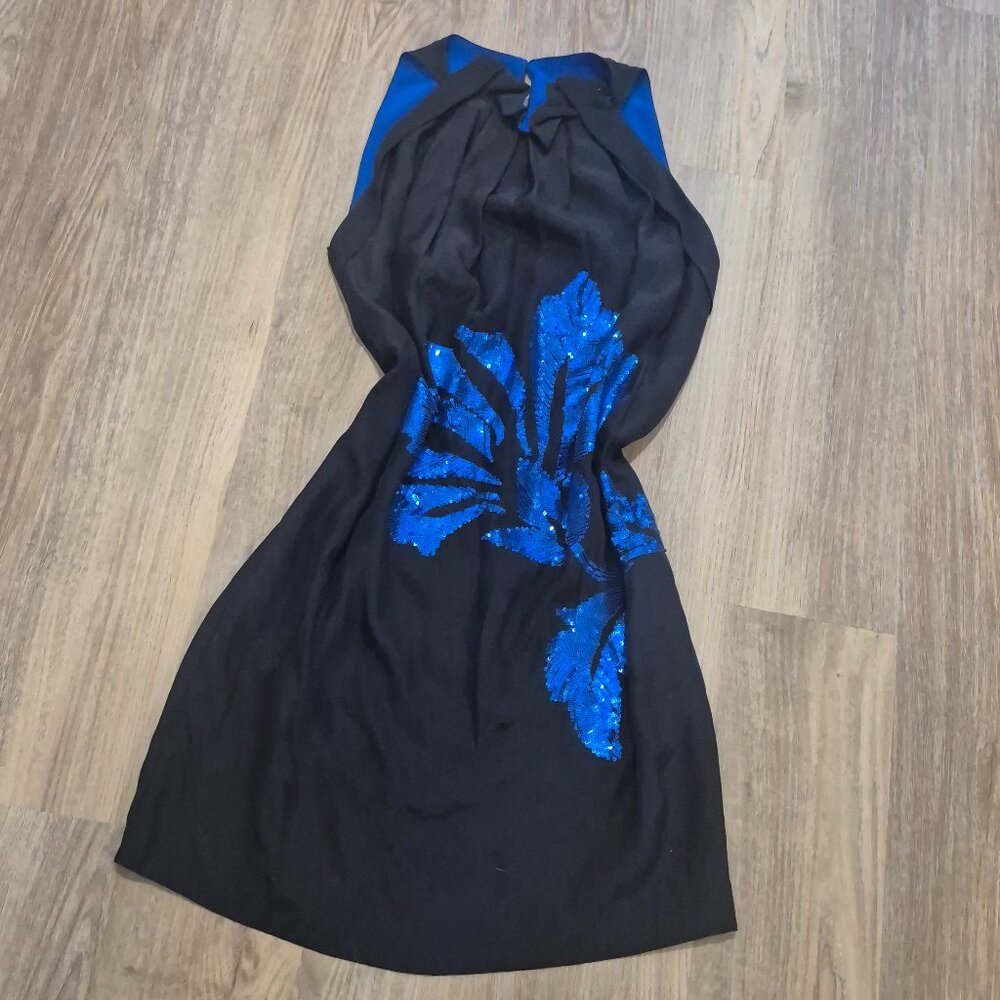 Robert Rodriguez Silk Floral Sequin Dress